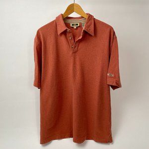 Men's Joseph Abboud Short Sleeve Cotton Polo Shirt, Burnt Orange, Size XL